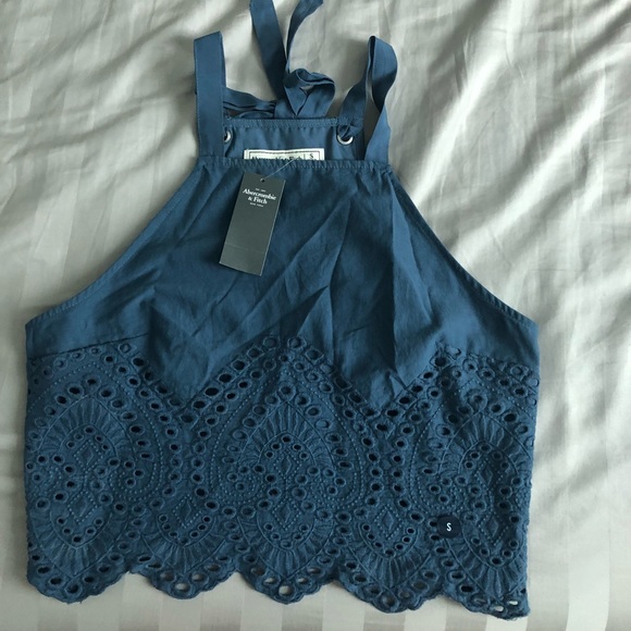 Abercrombie & Fitch Tops - New Blue Crop Top from Abercrombie and Fitch